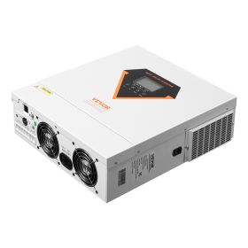 Hybrid Solar Inverter, 3000W, All in One Pure Sine Wave Power Inverter Charger, 24V DC to 110/120V AC, with Built-in 100A MPPT Solar Controller