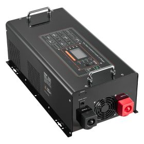 Pure Sine Wave Inverter Charger, 6000 Watt, DC 24V to AC 120V Power Inverter with LCD Display, Remote Control